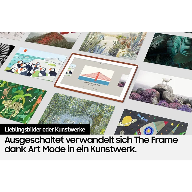 Samsung GQ55LS03AAU The Frame (2021) 138 cm (55 Zoll) QLED Smart TV (Ultra HD, HDR, Edge LED) HD-Triple-Tuner (Sat, Antenne, Kabel) Modelljahr 2021 Energieklasse G (DE-Modell) – Bild 7