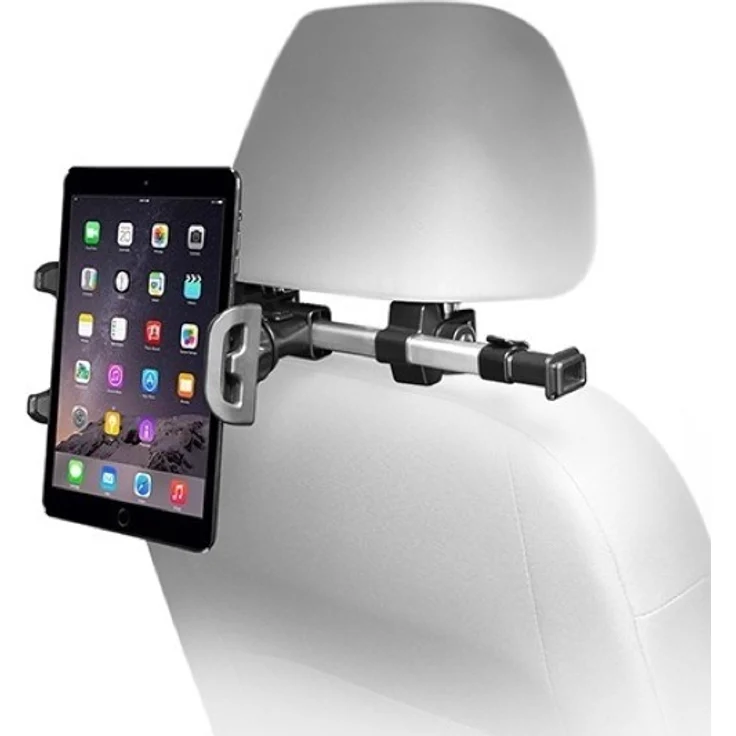 May HRMOUNTPRO einstellbare Autokopfstützenhalterung für iPad-Tablet mit einer Breite bis 25,4 cm - Auch kompatibel mit 12,9'' iPad Pro - Aluminium - Zwei Stellungen – Bild 2