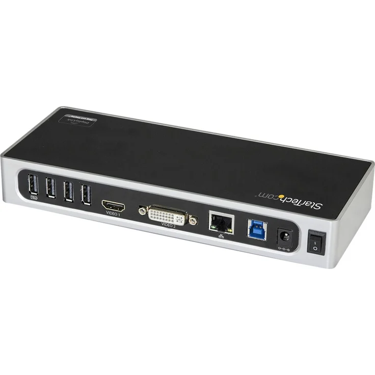 StarTech.com USB 3.0 Dual Monitor Dockingstation, USB auf HDMI, USB zu VGA oder DVI, USB 3.0 Dock, Port Replikator – Bild 3