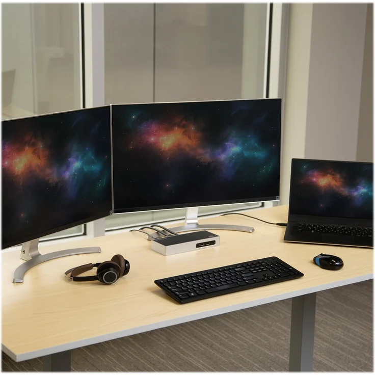 StarTech.com USB 3.0 Dual Monitor Dockingstation, USB auf HDMI, USB zu VGA oder DVI, USB 3.0 Dock, Port Replikator – Bild 2
