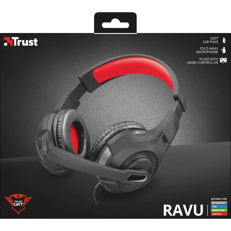 Trust GXT 307 Ravu Gaming-Headset (für PC-Laptop, PS4 und Xbox One) – Bild 5