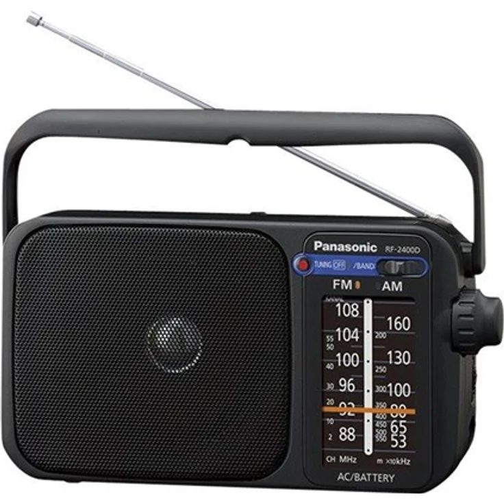 Panasonic RF-2400DEG-K Tragbares Radio mit Griff, Netz- oder Batteriebetrieb schwarz – Bild 7