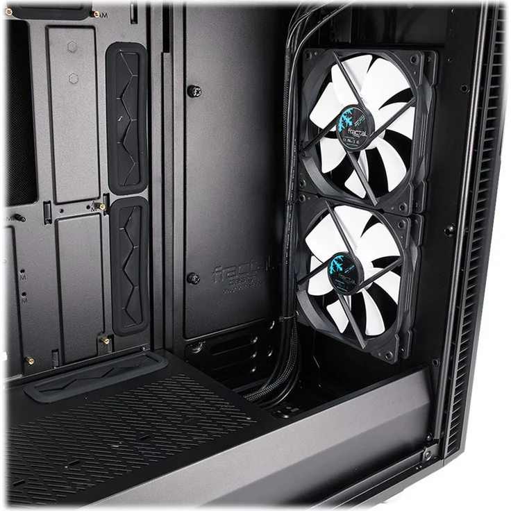 Fractal Design Define R6 Black Tempered Glass, PC Gehäuse (Midi Tower mit Seitenteil aus gehärtetem Glas) Case Modding für (High End) Gaming PC, schwarz – Bild 11