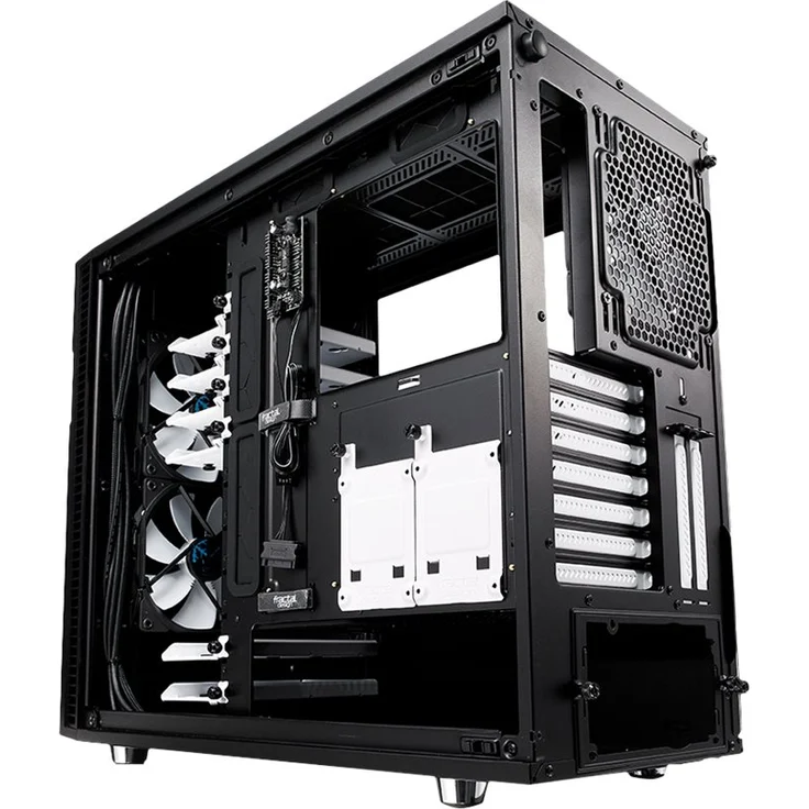 Fractal Design Define R6 Black Tempered Glass, PC Gehäuse (Midi Tower mit Seitenteil aus gehärtetem Glas) Case Modding für (High End) Gaming PC, schwarz – Bild 8