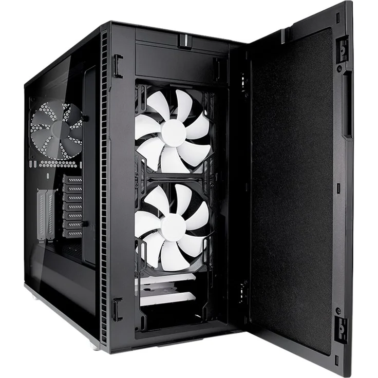 Fractal Design Define R6 Black Tempered Glass, PC Gehäuse (Midi Tower mit Seitenteil aus gehärtetem Glas) Case Modding für (High End) Gaming PC, schwarz – Bild 10