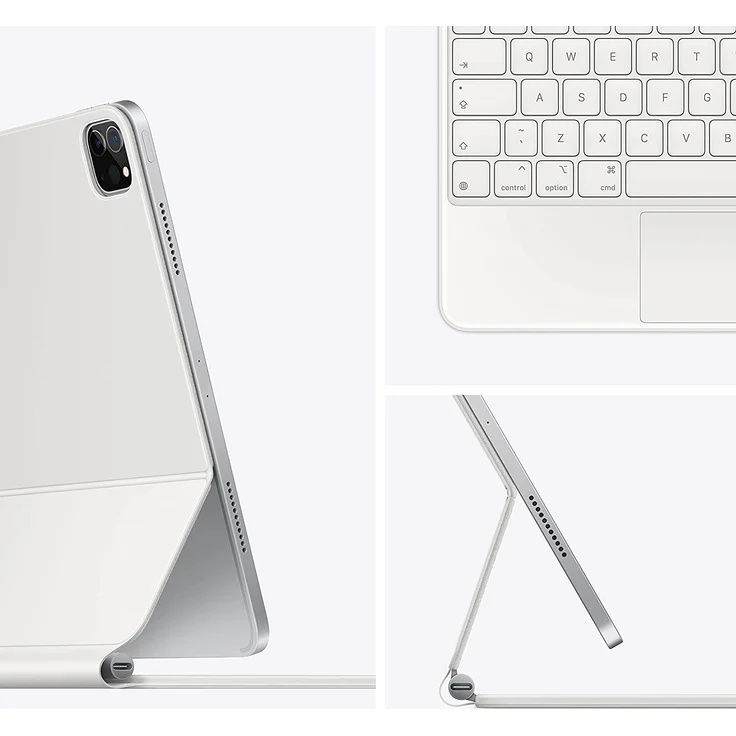 Apple Magic Keyboard für iPad Pro 12.9'' 2021 (5. Generation) - Britisches Englisch Weiß – Bild 3
