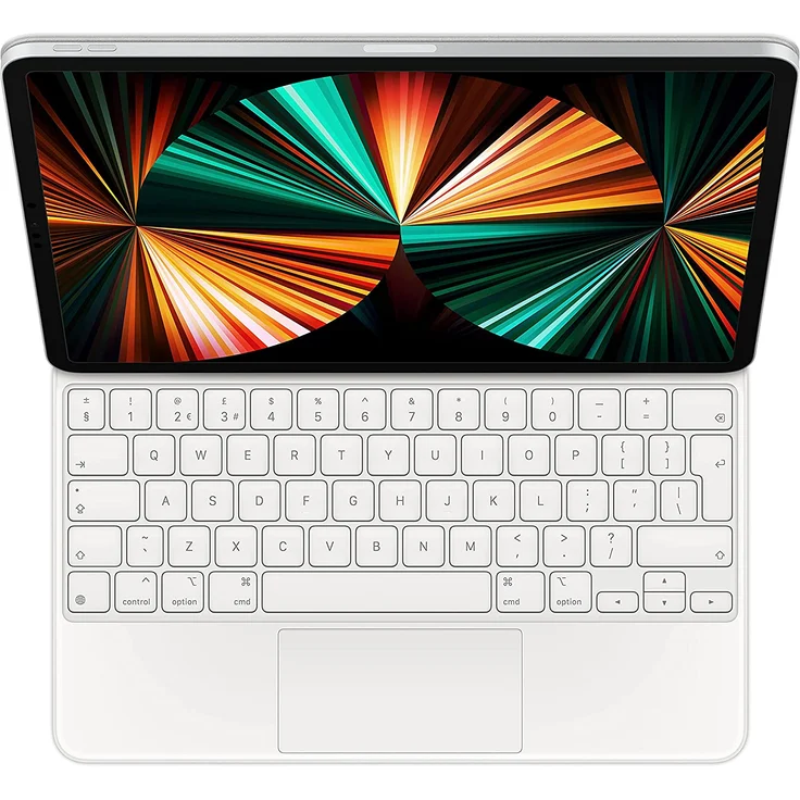 Apple Magic Keyboard für iPad Pro 12.9'' 2021 (5. Generation) - Britisches Englisch Weiß – Bild 1
