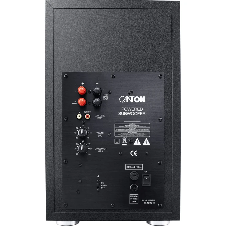 Canton 03724 AS 2020 SC aktiv Subwoofer schwarz Subwoofer - 100 Watt - schwarz – Bild 3