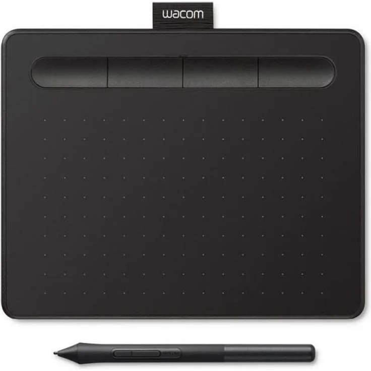 Wacom Intuos S Stift-Tablett - Mobiles Zeichentablett (zum Malen & für Fotobearbeitung mit druckempfindlichem 4K Stift & 1 Softwaredownload) schwarz - Ideal für Home-Office & E-Learning – Bild 2