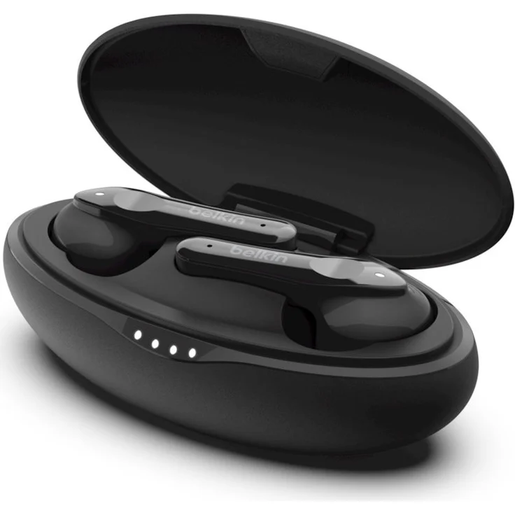 Belkin SoundForm Move Plus, True Wireless In-Ear Kopfhörer, mit Bluetooth, Mikrofon, wasserfest (IPX5), schwarz – Bild 3