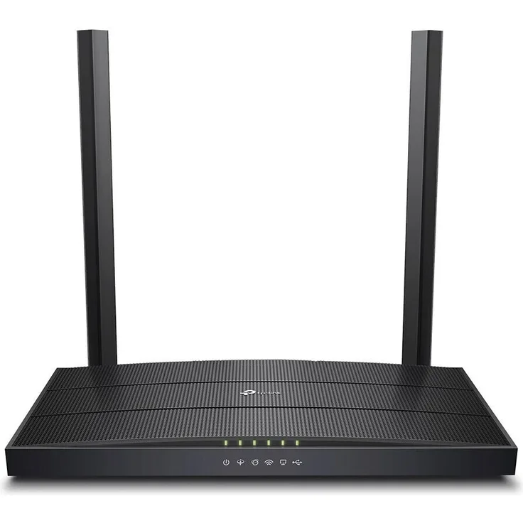 TP-Link Archer VR400 Modem Router bis zu 100 Mbps, Profil 30a, VDSL/FTTC/FTTS/ADSL, WLAN AC1200 Dual Band 2,4/5 GHz, Gigabit-Ports, TP-Link OneMesh Technologie, Schwarz
