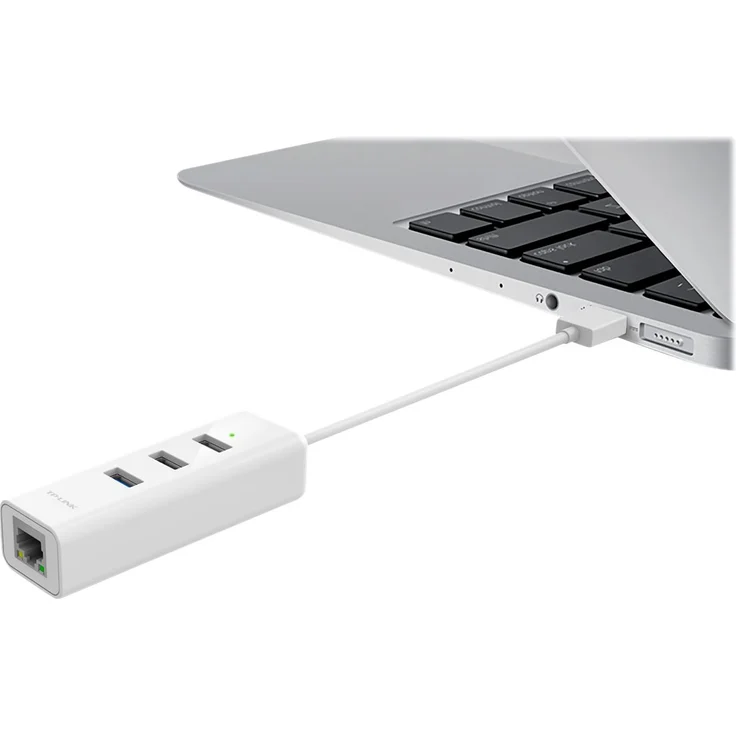 USB 3.0 to Gigabit Ethernet Network Adapter with 3Port USB 3.0 Hub 1 USB 3.0 connector 1 Gigabit Ethernet port 3 USB 3.0 ports 2 in 1 USB adapter – Bild 6