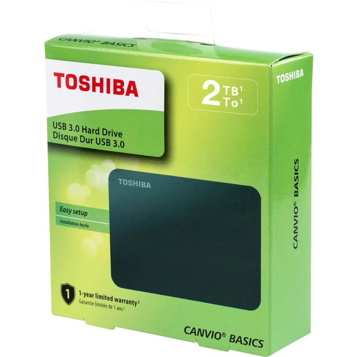 Toshiba Canvio Basics - Festplatte - 2 TB - extern (tragbar) - USB 3.0 - Schwarz (HDTB420EK3AA) – Bild 8