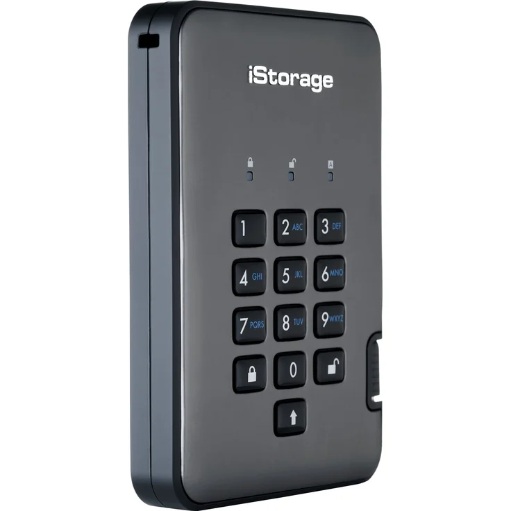 iStorage diskAshur PRO² - Solid-State-Disk - verschlüsselt - 256 GB - extern (tragbar) - USB 3.1 - FIPS 197, 256-bit SHA, 256-bit AES-XTS (IS-DAP2-256-SSD-256-C-G) – Bild 4