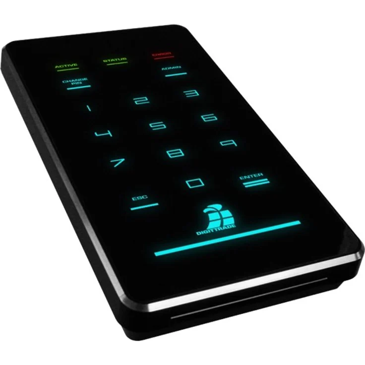 DIGITTRADE HS256 S3 High Security - Solid-State-Disk - verschlüsselt - 1 TB - extern (tragbar) - 2.5 Zoll (6.4 cm) - FIPS 140-2 Level 3, FIPS 197 (DG-HS256S3-1TBS) – Bild 4