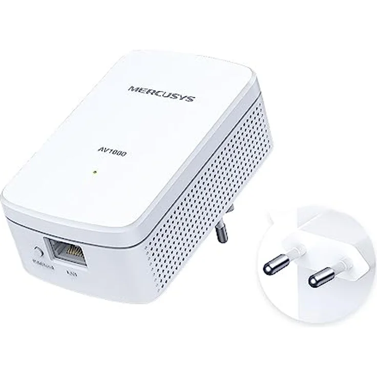 Mercusys POWERLINE AV1000 KIT 1P GIGABIT 1000MBPS 2 UNITÀ (1200 Mbit/s), Powerline, Weiss – Bild 4
