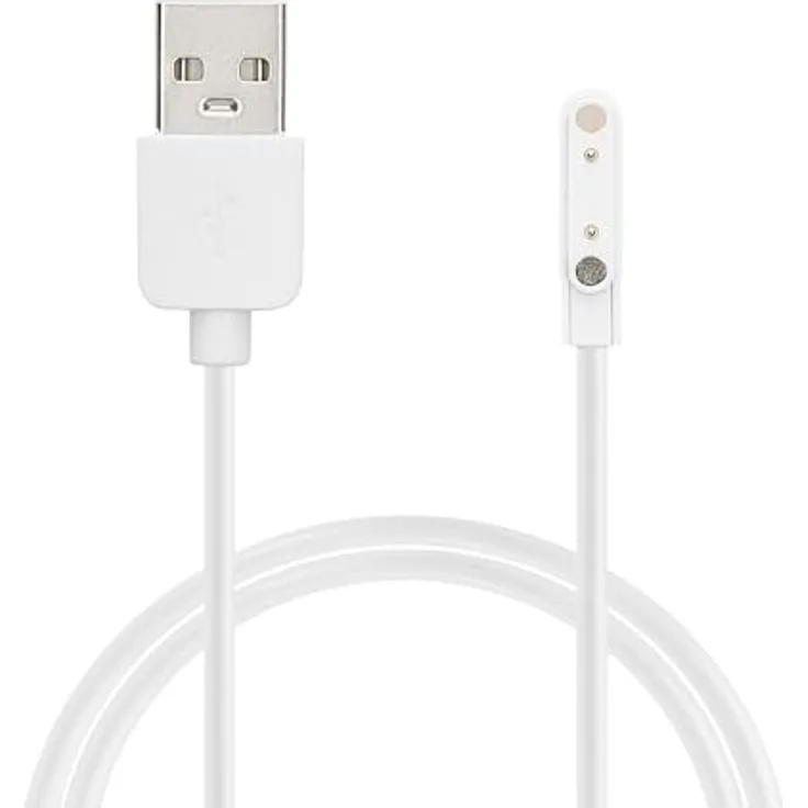 kwmobile USB Kabel Charger für Xplora XGO 2, 60 cm Ladekabel in Weiß - Smart Watch Ersatzkabel für Fitnesstracker