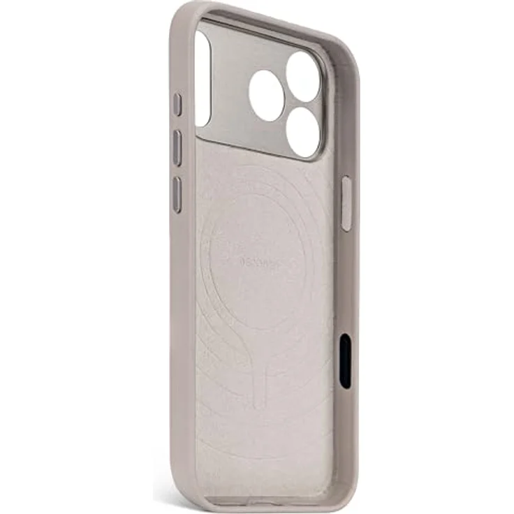 Decoded Lederhülle für iPhone 17 Pro Max, Premium ECCO Leder, MagSafe Kompatibel, Metalltasten, Stoßfest, Kratzfest, Beige – Bild 3