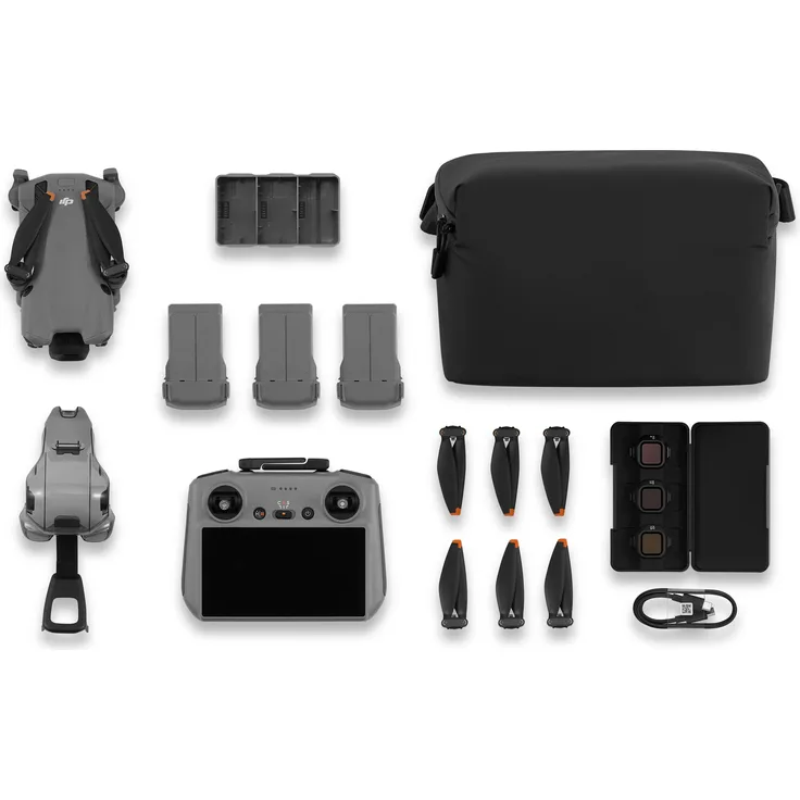 DJI Mini 5 Pro Fly More Combo (DJI RC2), 50 MP 1-Zoll-CMOS-Kamera, 4K/60fps Video, 36 min Flugzeit, ultraleicht, grau