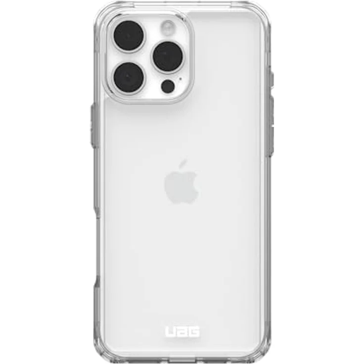 URBAN ARMOR GEAR Plyo Case kompatibel mit Apple iPhone 16 Pro Max Hülle (Wireless Charging kompatibles Cover, Sturzfeste Air-Soft Ecken, Erhöhter Rand) Ice (transparent) – Bild 2
