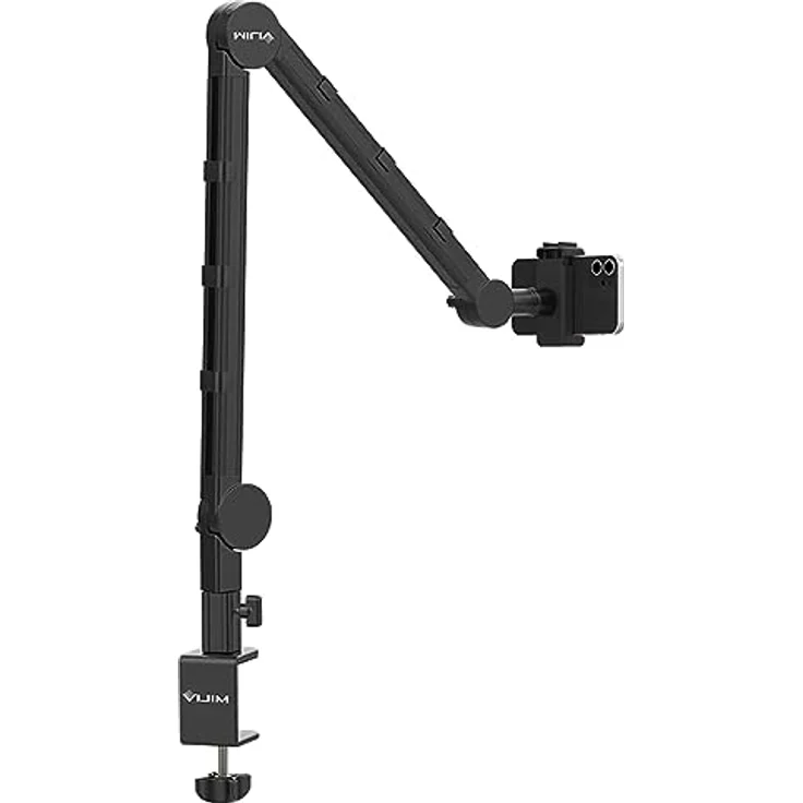 Vijim LS25, Multifunktions-Stativ aus Metall, Schwarz, flexibel einstellbar, 360° drehbar, geeignet für Mikrofone und Kameras bis 2 kg – Bild 4