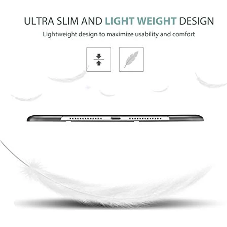 ProCase Hülle für iPad Air 2 (A1566/A1573), Leichte Stand Schutzhülle mit Translucent Frosted Rückseite, Automatischer Schlaf/Aufwach-Funktion - Metallic – Bild 4