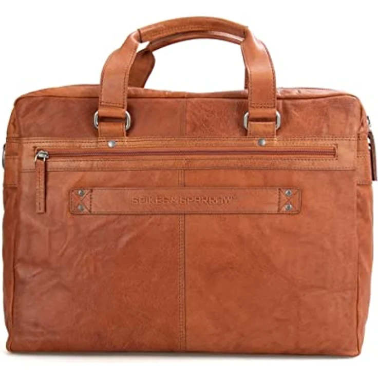 Spikes & Sparrow Aktentasche Leder 41 cm, Laptopfach, 100% Leder, braun – Bild 4