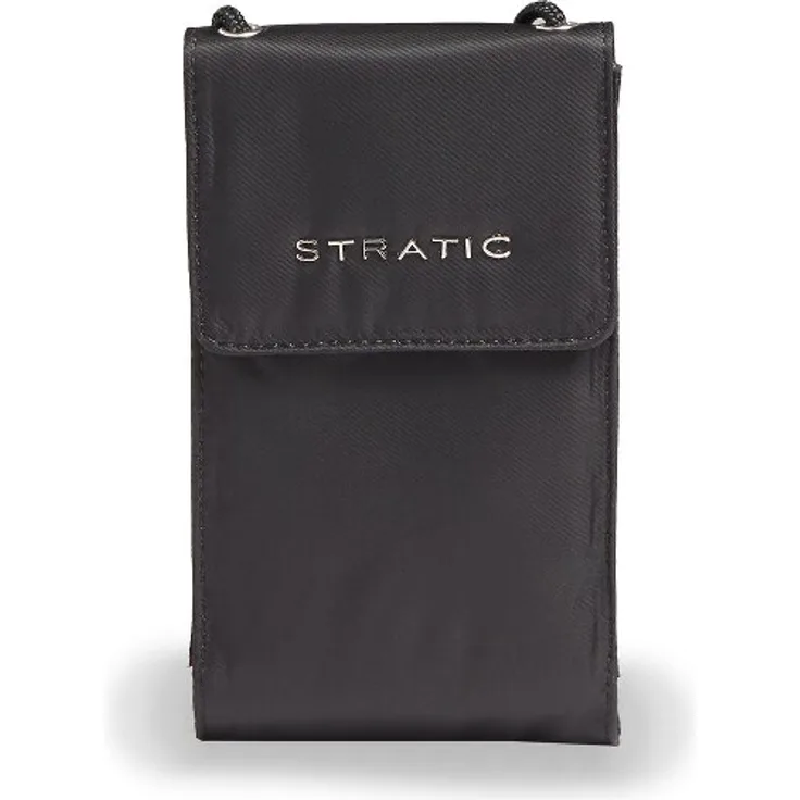 Stratic Pure Handytasche, 11 cm schwarz, 100% Polyester, kompakte Größe 11 cm x 4 cm x 19 cm