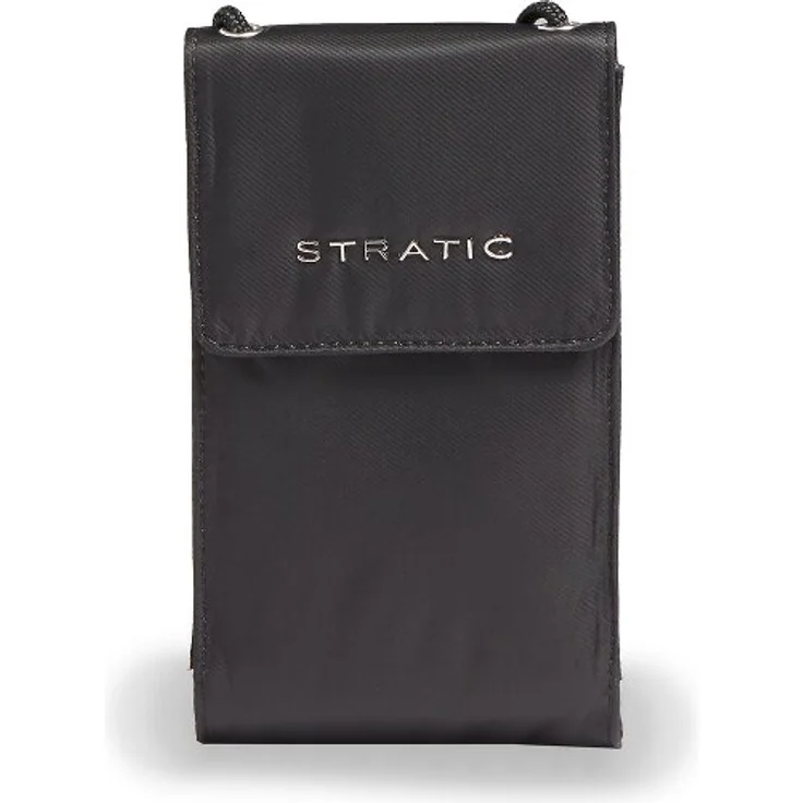 Stratic Pure Handytasche, 11 cm schwarz, 100% Polyester, kompakte Größe 11 cm x 4 cm x 19 cm