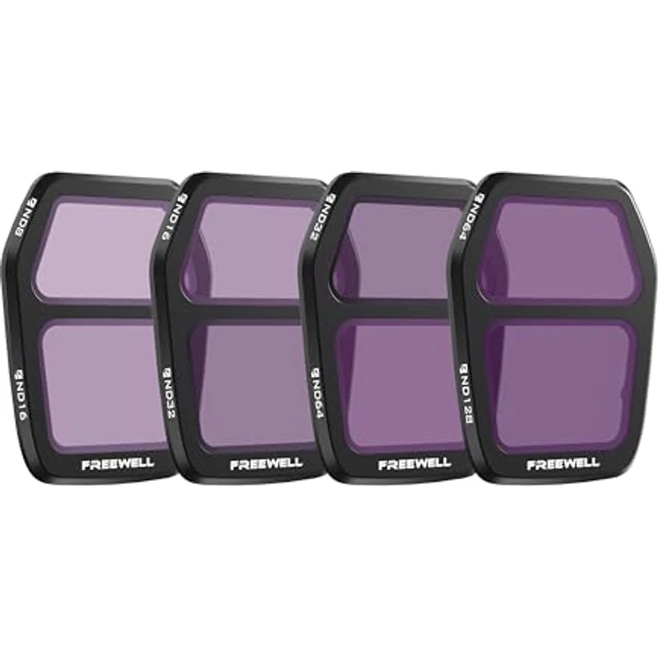 Freewell Air 3S Split ND Filter 4-Pack mit ND8/ND16, ND16/ND32, ND32/ND64, ND64/ND128 für ausgewogene Belichtung bei wechselndem Licht – Bild 2
