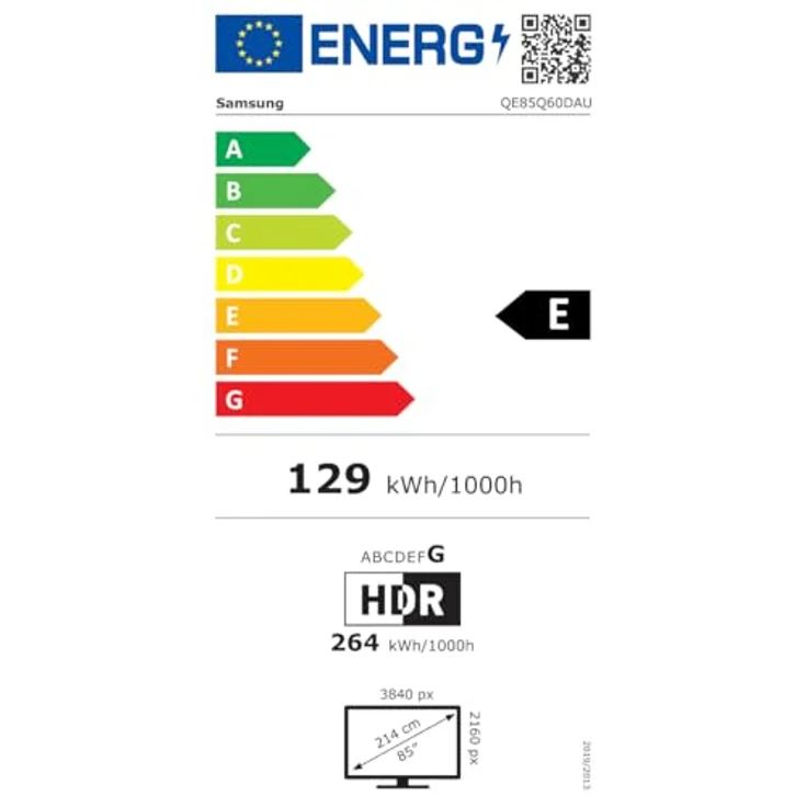 Samsung QE85Q60D 85 Zoll QLED Smart TV, Quantum Prozessor 4K, Ambient Mode, Schwarz – Bild 5