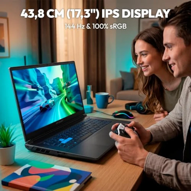 ERAZER Defender 17 P10, 17,3" Full HD Gaming Laptop - Intel Core i9-14900HX, GeForce RTX 5070, 32 GB RAM, 1 TB SSD, RGB Backlit-Keyboard – Bild 5