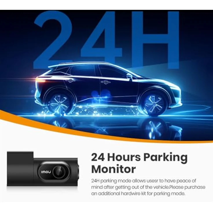Imou T800, 4K Dashcam mit Sprachsteuerung und Starlight-Nachtsicht, G-Sensor, WLAN, 256 GB microSD-Unterstützung – Bild 6