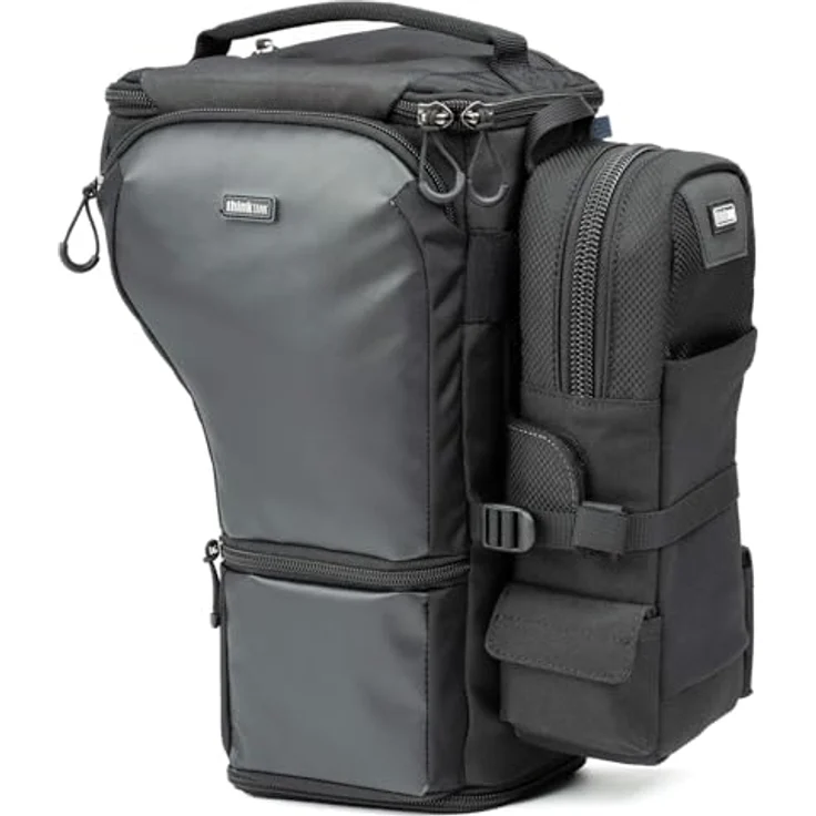 Think Tank- Digital Holster Schwarz (Digital Holster 30) - Passend für Standard- oder Griff-Kameragehäuse, große Fronttasche, "Pop Down"-Funktion, Schwarz – Bild 4