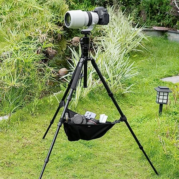 JJC Universal-Stativ-Gewichtssteintasche, verstellbar, strapazierfähig, für Sandsäcke und Fotoausrüstung, schwarz – Bild 2