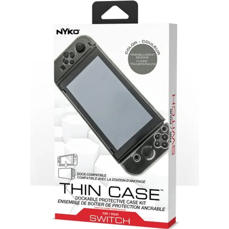 Nyko Thin Case (Smoke), schlankes Schutzcover für Nintendo Switch in rauchgrau – Bild 5