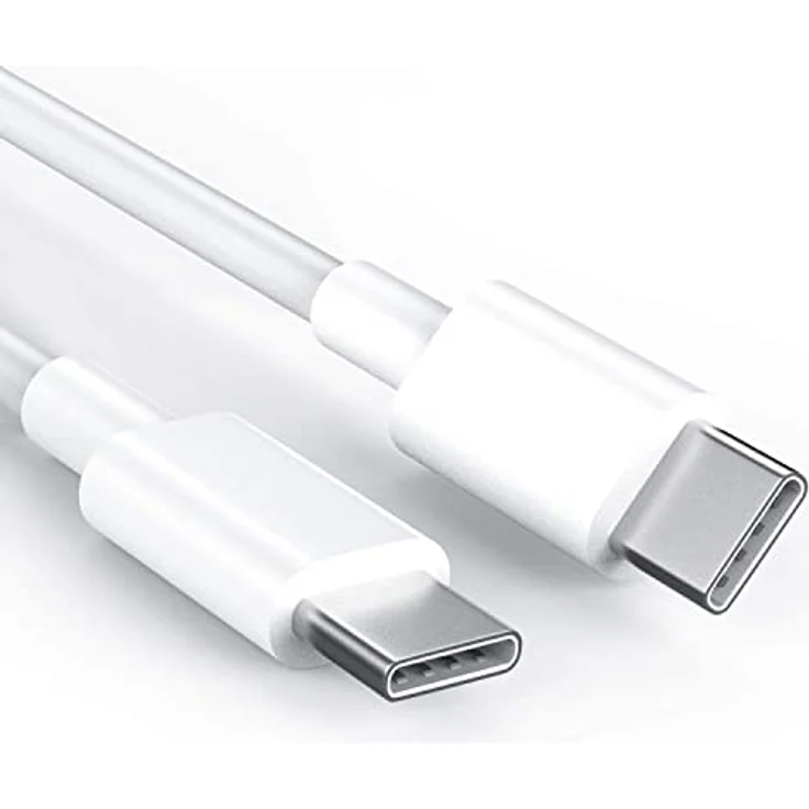 Ventarent Ladekabel USB C zu USB C, Schnellladefunktion, kompatibel mit Samsung Galaxy S25, S24, S23, S22, S21, S20 Ultra sowie iPhone 16, 15 Pro Max Plus, Weiß – Bild 4