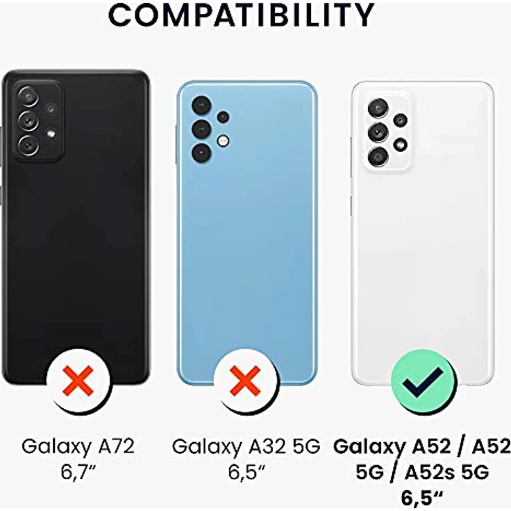 kwmobile Handyhülle für Samsung Galaxy A52 / A52 5G / A52s 5G - Flexibles Silikon Case in Fruity Orange, rutschfest und stoßabsorbierend – Bild 2