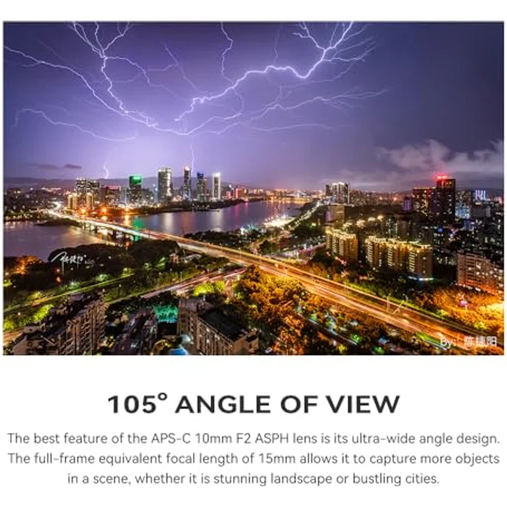TTArtisan APS-C 10 mm F2 Weitwinkelobjektiv, Metallgehäuse, kompatibel mit Sony E Mount, 105-Grad-Blickwinkel, ideal für Landschafts- und Indoor-Fotografie – Bild 2
