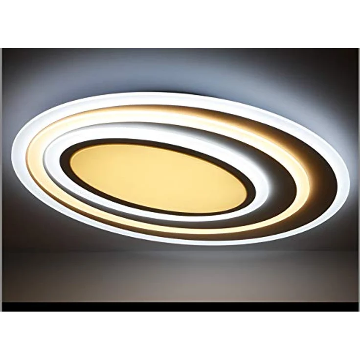 Eurotondisplay LED Deckenleuchte XW092 80x65 cm, 94 W mit Fernbedienung, dimmbar, Wohnzimmerlampe – Kalt-Warm einstellbar – Bild 1