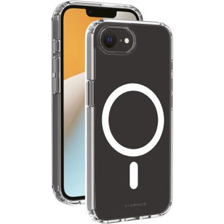 Vivanco Mag Steady Cover für Apple iPhone 16e (2025), Transparent, 2.0m Drop-Protection, MagSafe Support
