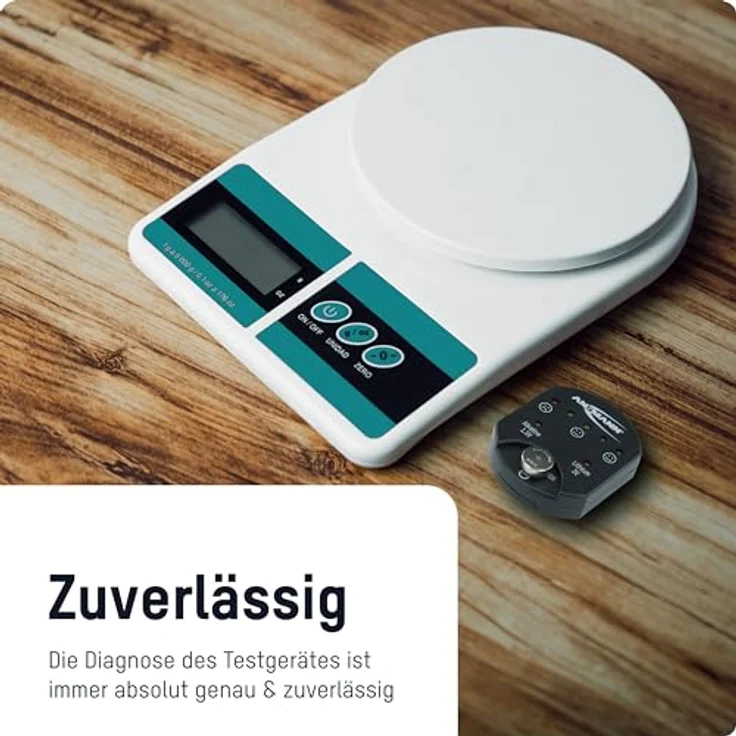 ANSMANN Knopfzellentester / Zuverlässiges Testgerät zum Anzeigen der Kapazität über LEDs / Kapazitätsanzeige für Alkaline & Lithium Knopfzellen / Einfache Handhabung bei kompakter Größe – Bild 5