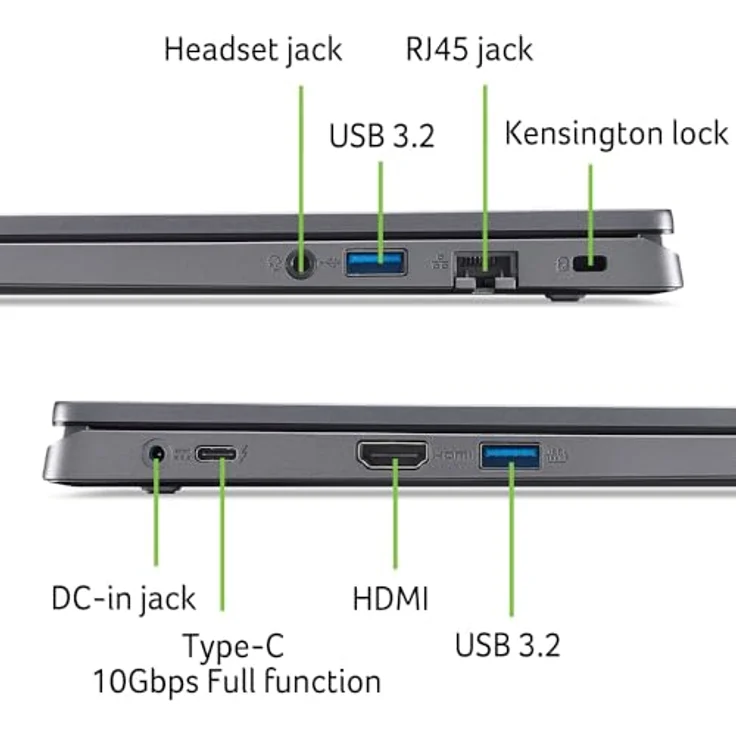 Acer Aspire 17 (A17-51GM-70LZ) Laptop | 17,3" FHD IPS Display | Intel Core 7 150U | 16 GB RAM | 1 TB SSD | NVIDIA Geforce RTX 2050 | Windows 11 | QWERTZ Tastatur | grau – Bild 5