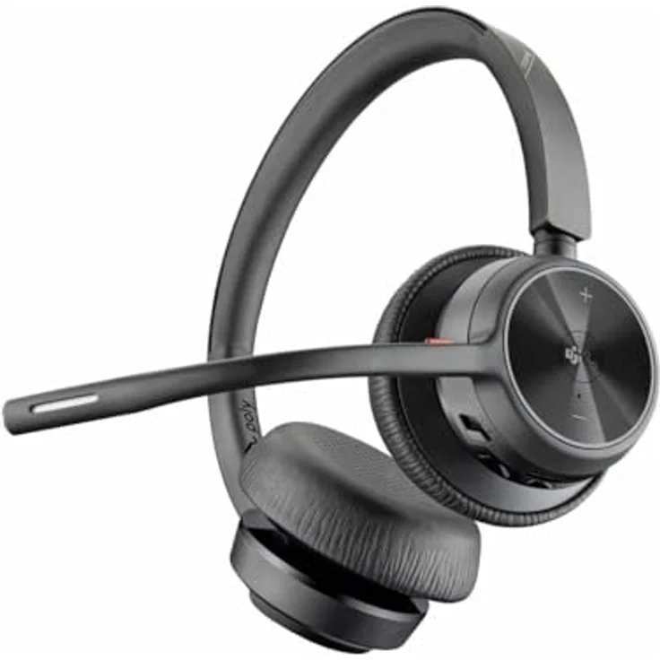 Poly BT Headset Voyager 4320 USB-A/C Teams Wireless-Headset mit Noise-Cancelling, Bluetooth, schwarz – Bild 2