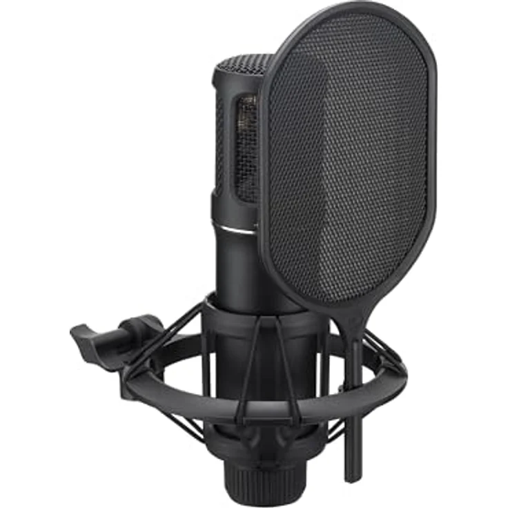 Yamaha YCM705 B, 1” Großmembran Kondensatormikrofon mit Niere, 20 Hz - 20 kHz, 140 dB max. SPL, schwarz – Bild 1