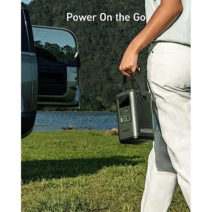 Anker 548 Powerbank (PowerCore Reserve 192Wh), 60.000mAh Tragbares Ladegerät mit digitalem Display, ausziehbarer automatischer Beleuchtung und SOS-Modus, 60W Leistung für Notfälle und Reisen – Bild 3