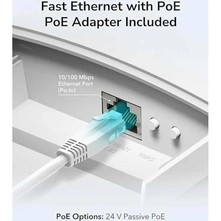 Cudy Outdoor AC1200 Dual Band Repeater, WiFi Extender mit RP-SMA-Schnittstelle und abnehmbaren Antennen, IP65 wasserdichtes Gehäuse, -40 bis 60 °C Arbeitstemperatur, weiß – Bild 4