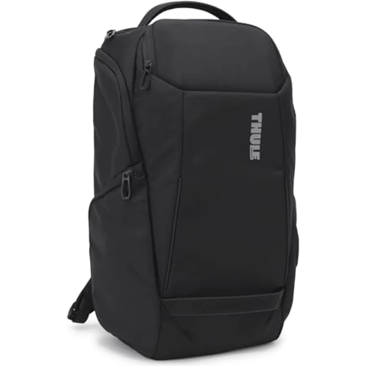 Thule Accent - 28L Laptop-Rucksack mit gepolstertem Laptop-Schutz für Geräte bis 17 Zoll, SafeZone-Fach und Trolley-Befestigung, Schwarz – Bild 1