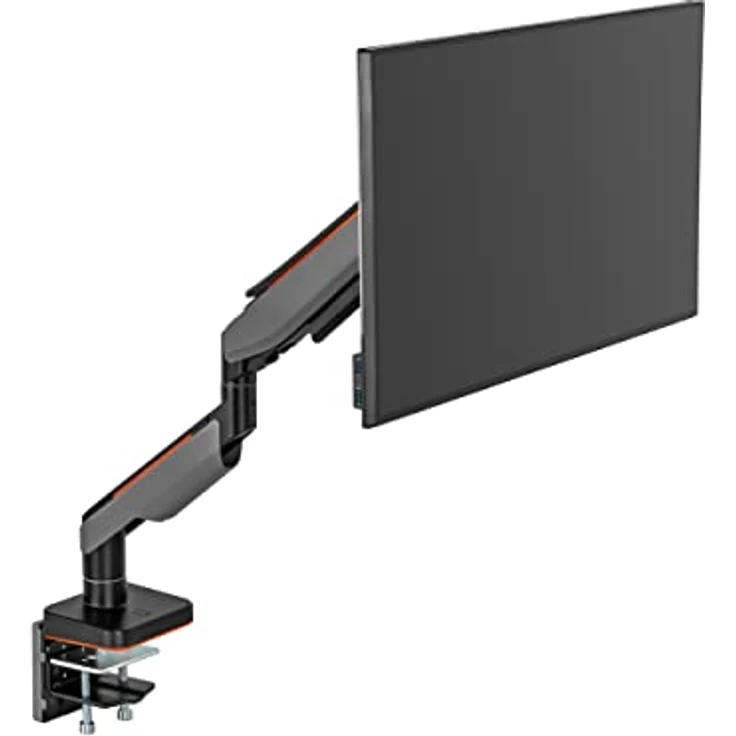 HALTERUNGSPROFI Monitor-Halterung bis 49 Zoll 20kg mit Gasdruckfeder VESA 75x75 100x100 Schwarz - Extra stark & flexibel von HALTERUNGSPROFI – Bild 4