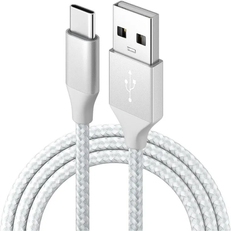 Kevin Frotscher Schnellladekabel 1 Meter USB Typ-C, für Samsung Galaxy S22/S23/S24 Ultra, iPhone 17/16/15 Pro Max, Data Transfer, weiß